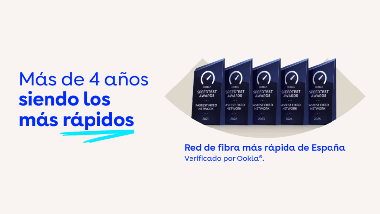 Más de 4 años siendo los más rápidos: “La red de fibra más rápida de España”