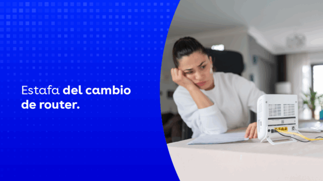 Estafa del cambio de router