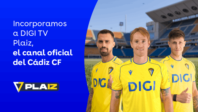 Incorporamos Plaiz, el canal oficial del Cádiz CF, a DIGI TV