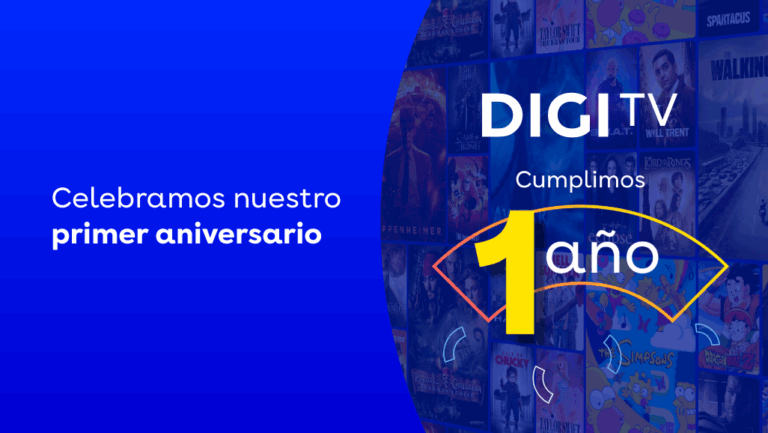 Celebramos el primer aniversario de DIGI TV con más de 120 canales en nuestra parrilla