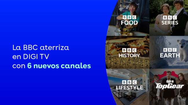 La BBC aterriza en DIGI TV con seis nuevos canales