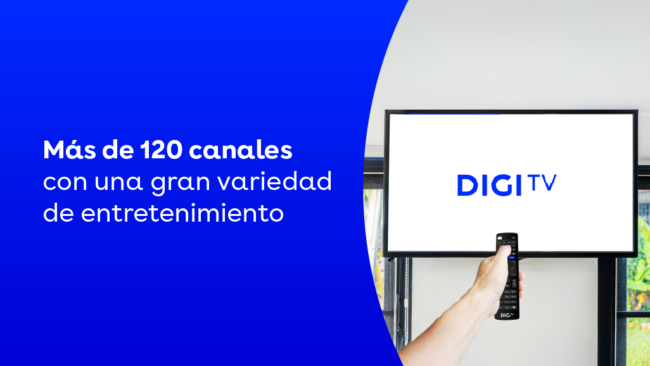 Más de 120 canales con una gran variedad de entretenimiento